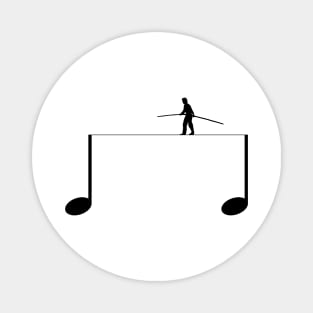 Walk on a musical note Magnet